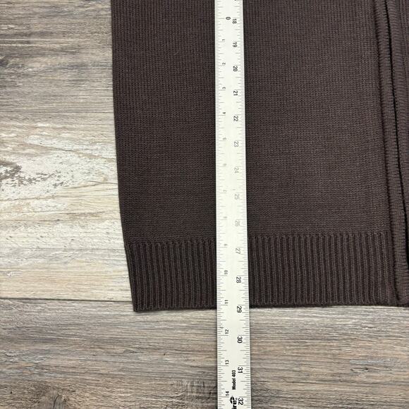 Vintage‎ Y2K Willie Esco Brown Yellow Striped Mens L Hip Hop Zip Up Knit Sweater - Picture 7 of 8